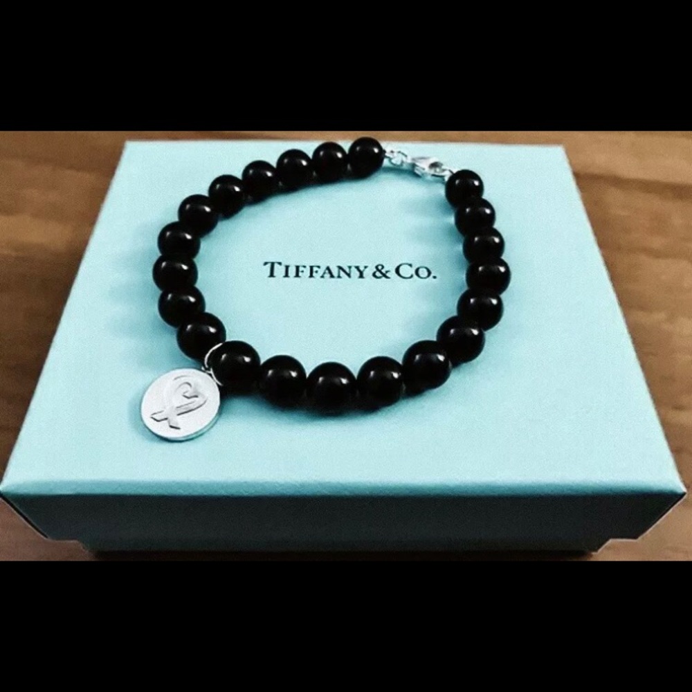 SOLD Tiffany & Co Loving Heart Onyx Bracelet